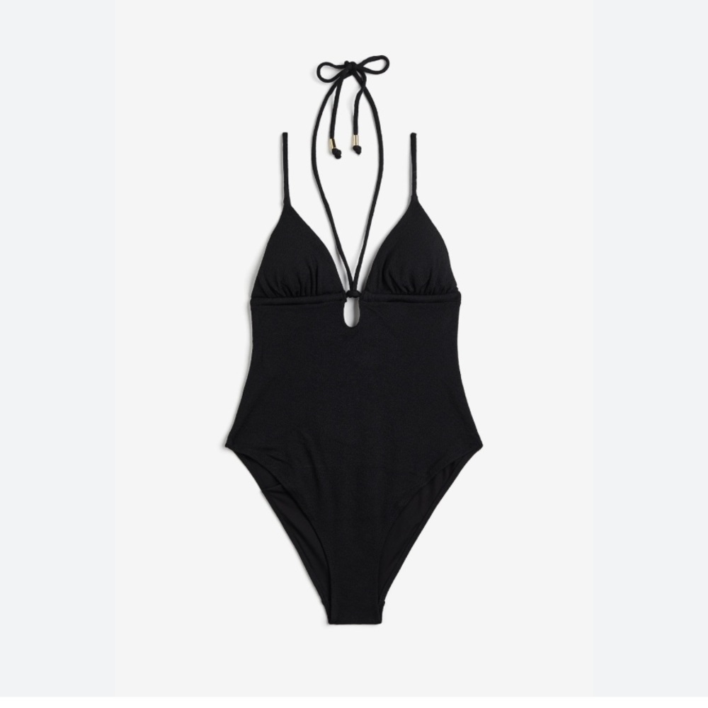 H&M Chic Black One-Piece Swimsuit
